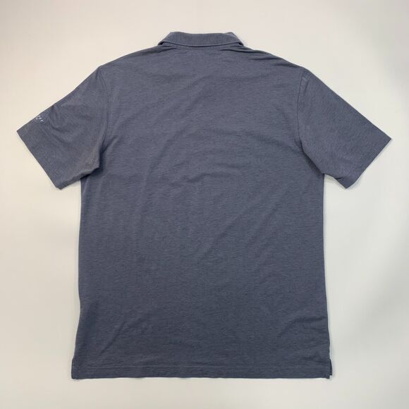 Peter Millar Polo Shirt Mens L Large Shark Whisper Rock Cotton Blend Pocket Golf - Picture 3 of 12